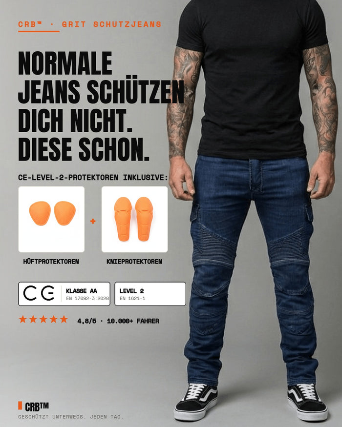 CRB Grit Motorradjeans mit Protektoren
