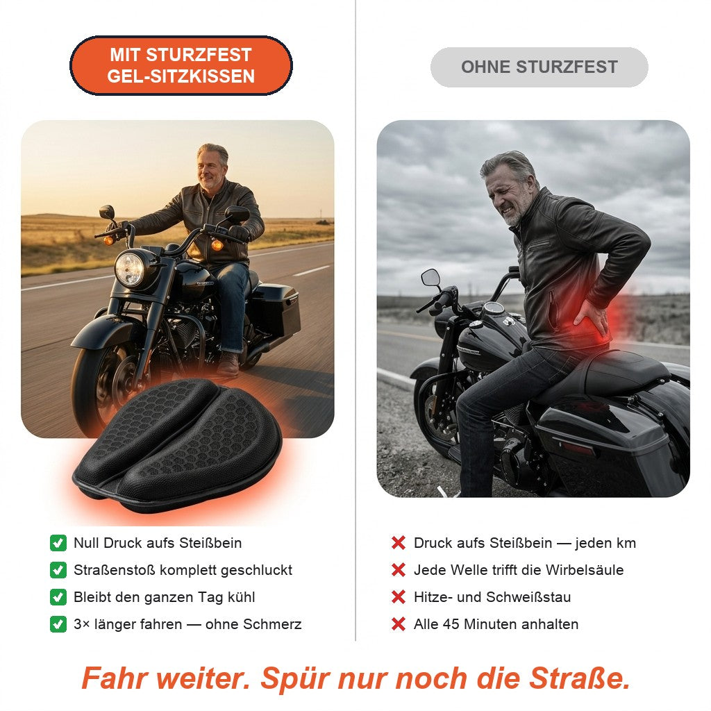 Mit und ohne Sturzfest Gel-Sitzkissen im Vergleich